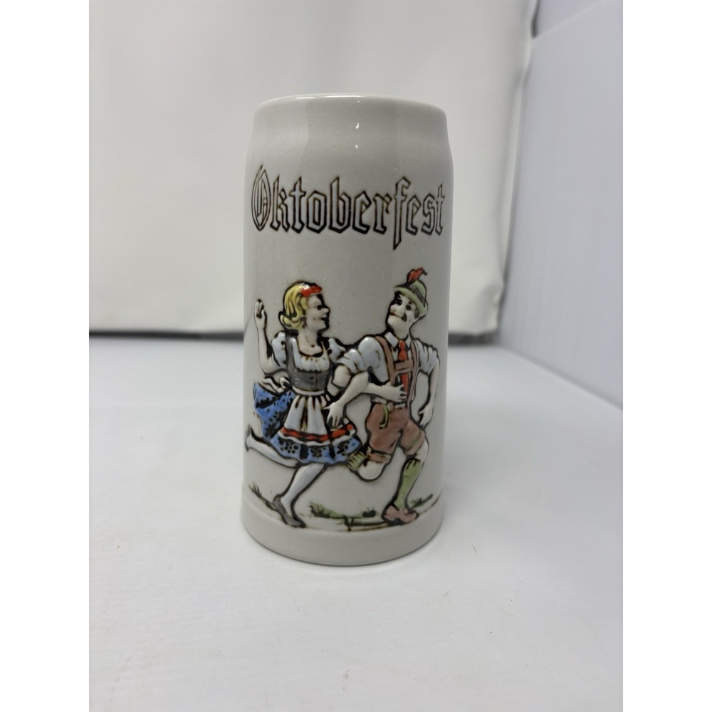 Vintage Ceramarte OKTOBERFEST Beer Stein Mug with German Dancers 20 oz.